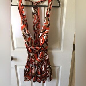 Stylish Multicolor Halter Top